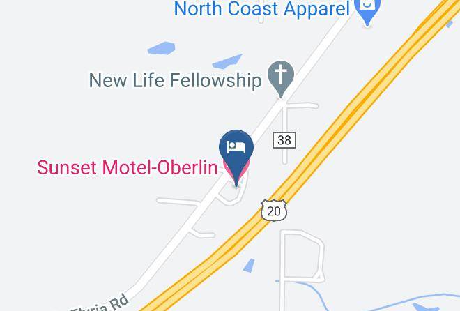 Lorain - Sunset Motel Oberlin Maps