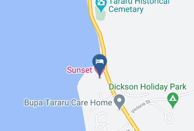 Thames Coromandel - Sunset Motel Maps