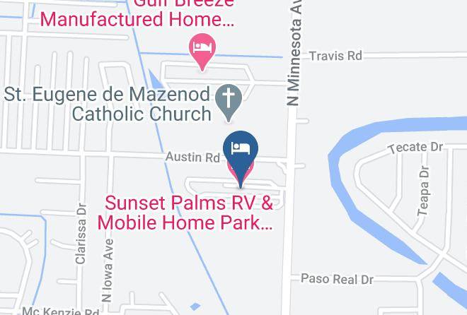 Cameron - Sunset Palms Rv & Mobile Home Park Maps