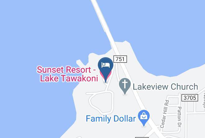 Sunset Resort Lake Tawakoni Map