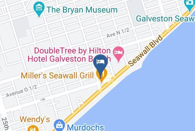 Galveston - Sunset Seawall Maps