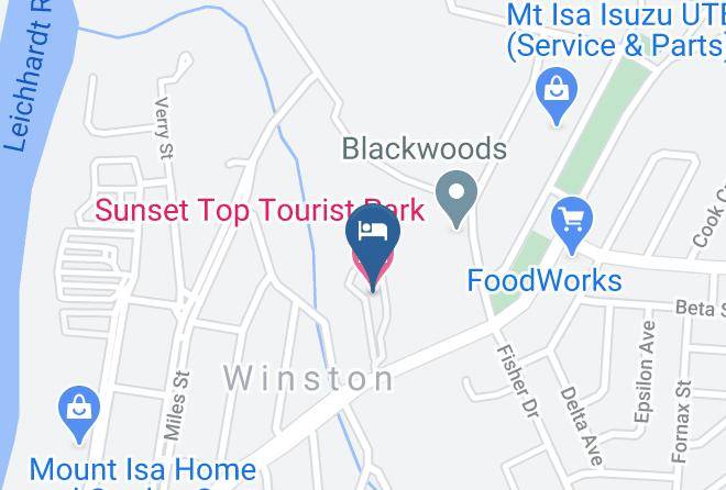 Mount Isa - Sunset Top Tourist Park Maps