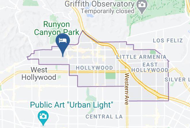 Los Angeles - Sunset West Hotel Surestay Collection By Best Western Maps
