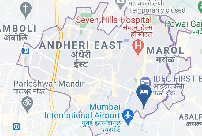 Mumbai - Sunshine Backpackers Airport Maps