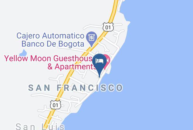 San Andres - Sunshine Boutique Hotel Maps