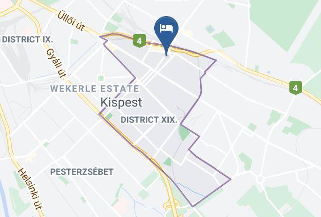 Budapest 19 Kerulet - Sunshine Hotel Maps