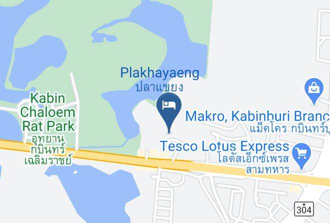 Amphoe Kabin Buri - Sunshine Hotel Maps