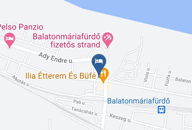 Balatonmariafurdo - Sunshine Hotel Maps