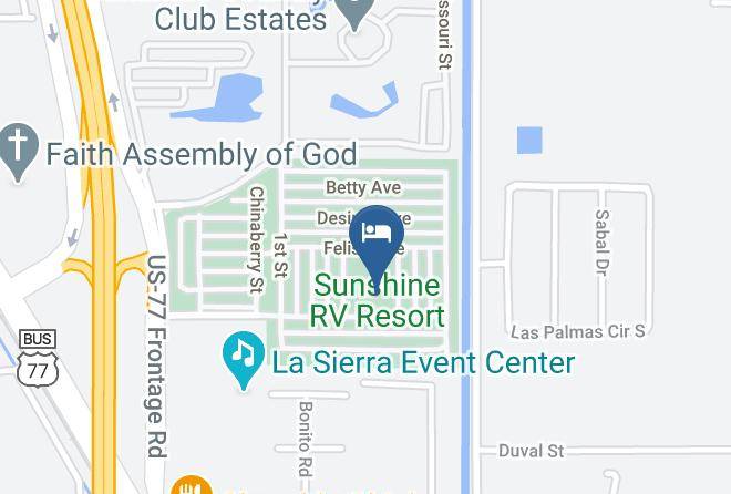 Sunshine Rv Resort Map