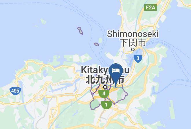 Kitakyushu City Kokurakita Ward - Sunsky Hotel Kitakyushu Maps