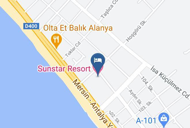 Alanya - Sunstar Resort Hotel Maps