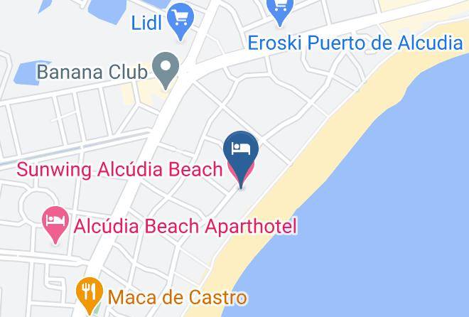 Baleares - Sunwing Alcudia Beach Maps