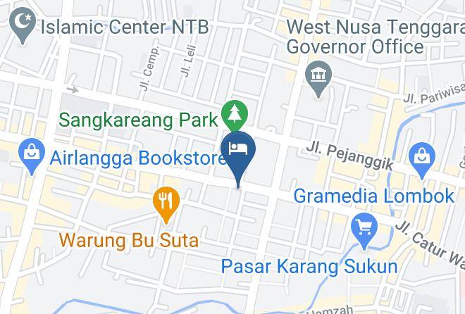 Kota Mataram - Sunwood Hotel Arianz Mataram Maps