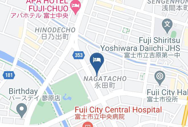Super Hotel Fuji Inter Map
