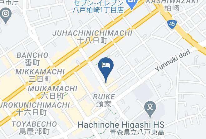 Hachinohe City - Supahoteruhachinohetennenonsen Maps