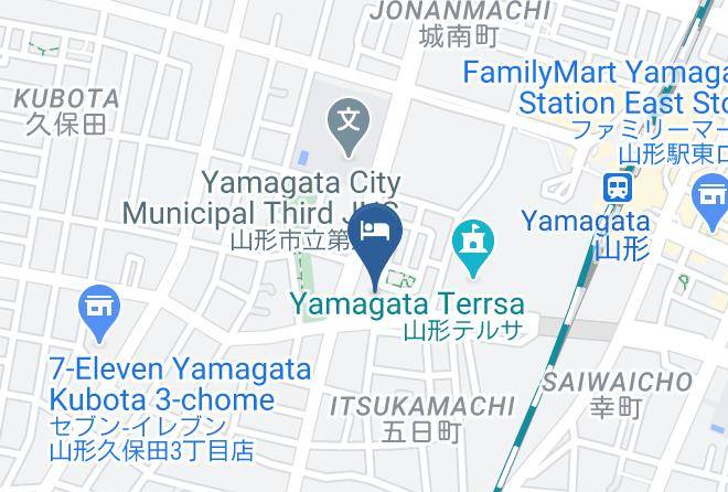 Yamagata City - Supahoteruyamagataekinishiguchitennenonsen Maps