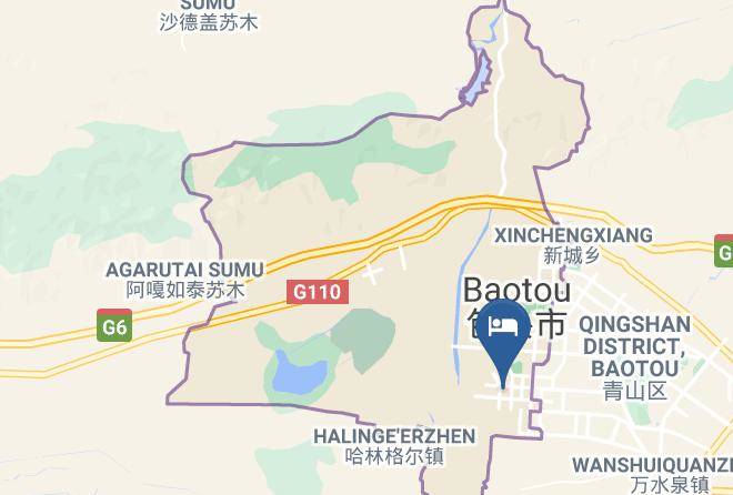 Baotou - Super 8 Baotou Ming Shi Maps