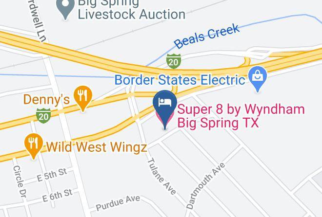 Howard - Super 8 Big Spring Texas Maps