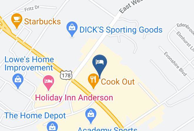 Anderson - Super 8 By Wyndham Anderson Clemson Area Maps