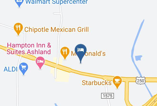 Super 8 By Wyndham Ashland Map