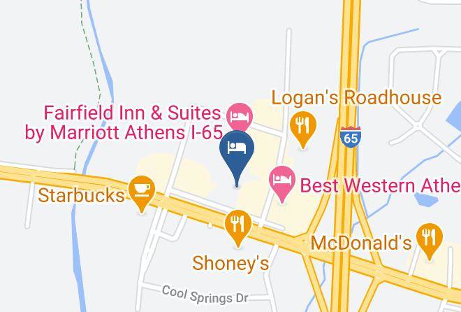 Super 8 By Wyndham Athens Map