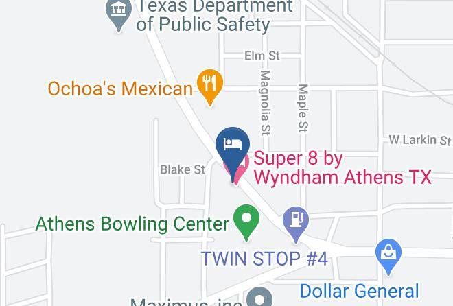 Henderson - Super 8 By Wyndham Athens Tx Maps