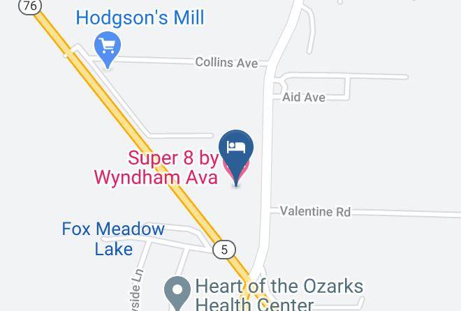Super 8 By Wyndham Ava Map