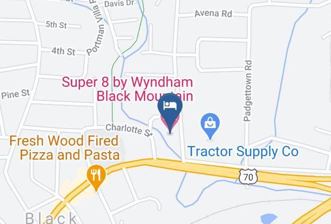 Super 8 By Wyndham Black Mountain Map