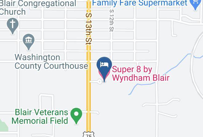Washington - Super 8 By Wyndham Blair Maps