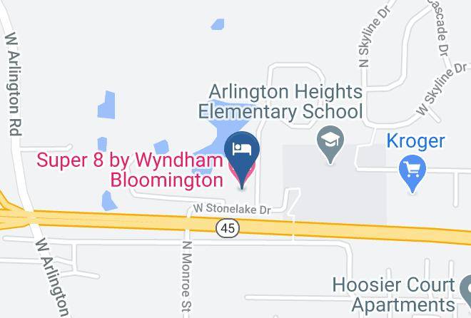 Super 8 By Wyndham Bloomington Map