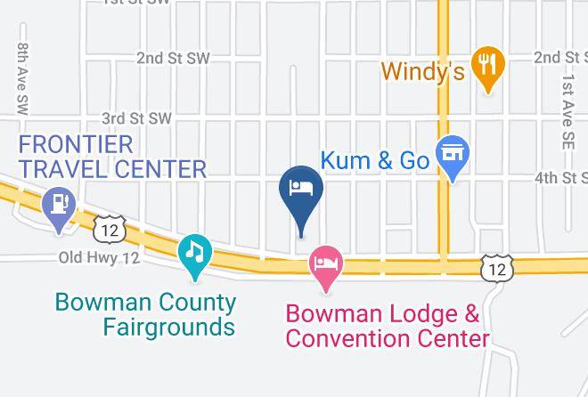 Bowman - Super 8 By Wyndham Bowman Maps