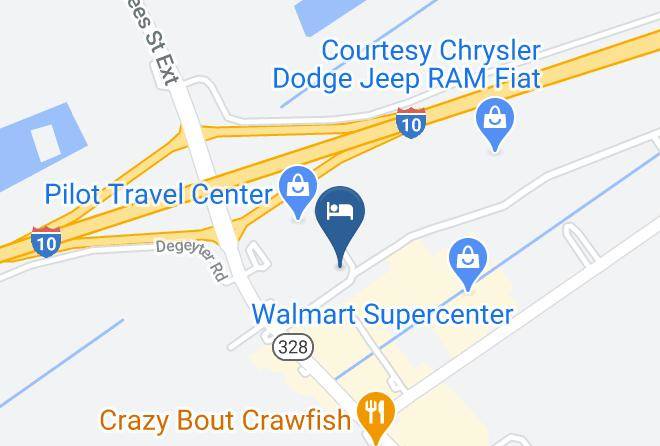 Super 8 By Wyndham Breaux Bridge Map