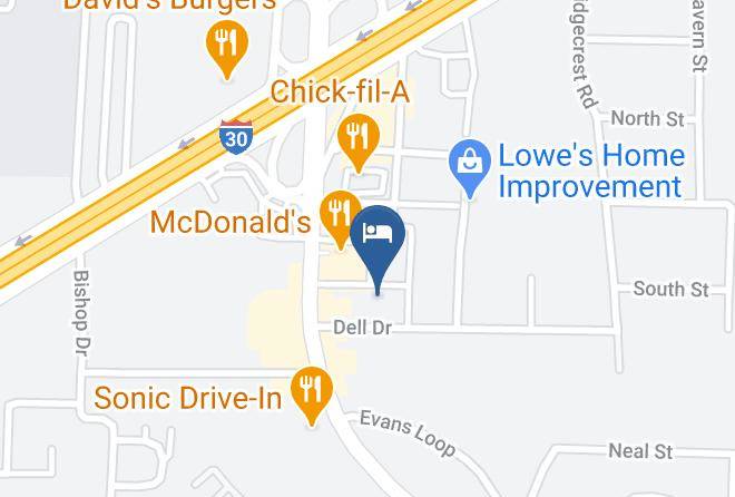 Super 8 By Wyndham Bryant Little Rock Area Map