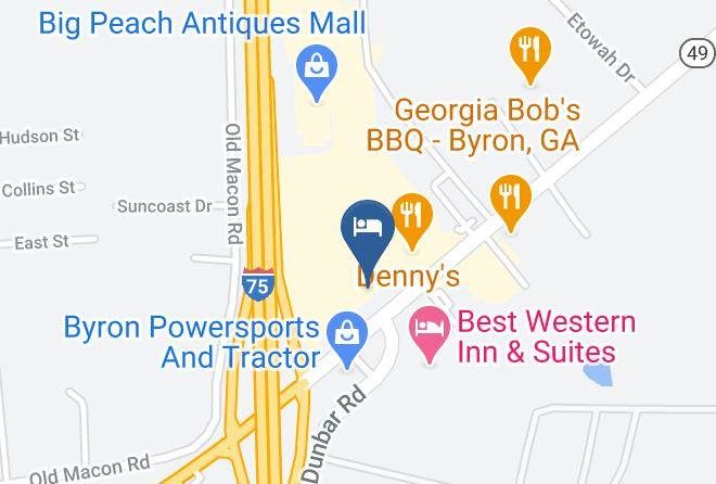Peach - Super 8 By Wyndham Byron South Macon Maps