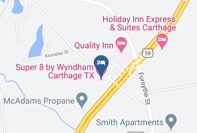 Super 8 By Wyndham Carthage Tx Map