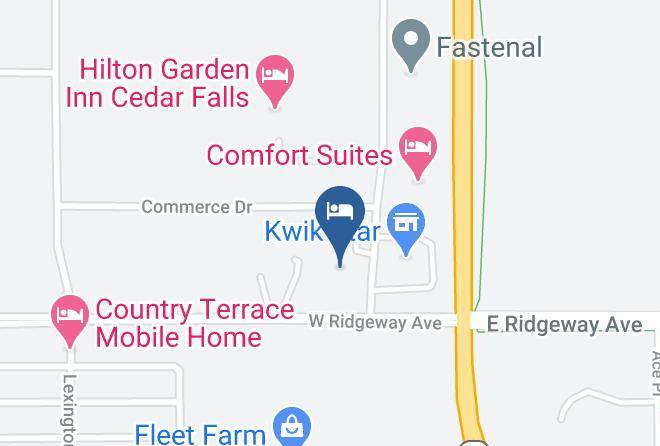 Black Hawk - Super 8 By Wyndham Cedar Falls Maps