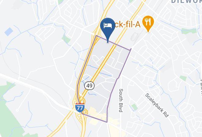 Mecklenburg - Super 8 By Wyndham Charlotte Downtown Area Maps