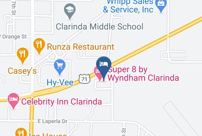 Super 8 By Wyndham Clarinda Map