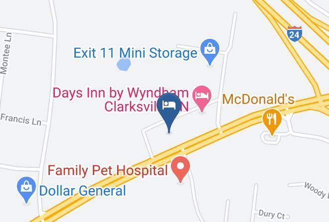 Montgomery - Super 8 By Wyndham Clarksville East Maps