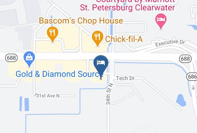 Pinellas - Super 8 By Wyndham Clearwater St Petersburg Airport Maps
