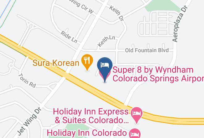 El Paso - Super 8 By Wyndham Colorado Springs Airport Maps