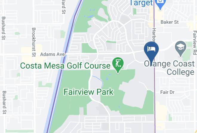 Super 8 By Wyndham Costa Mesa Newport Beach Area Map