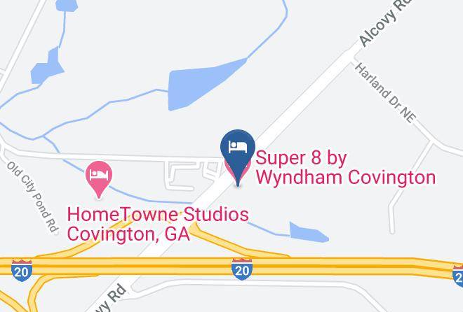 Newton - Super 8 By Wyndham Covington Maps