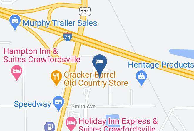 Montgomery - Super 8 By Wyndham Crawfordsville Maps