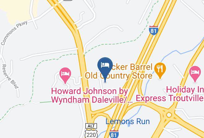 Botetourt - Super 8 By Wyndham Daleville Roanoke Maps