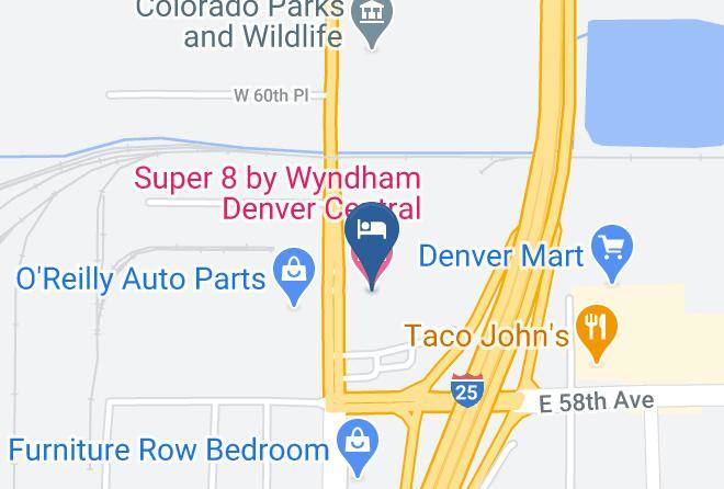 Adams - Super 8 By Wyndham Denver Central Maps