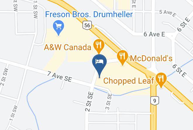 Division 5 - SureStay Plus By Best Western Drumheller Maps
