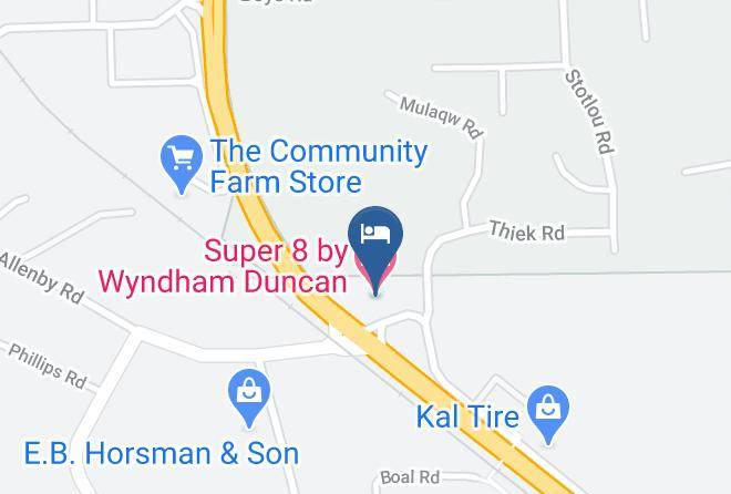 Cowichan Valley - Super 8 By Wyndham Duncan Maps