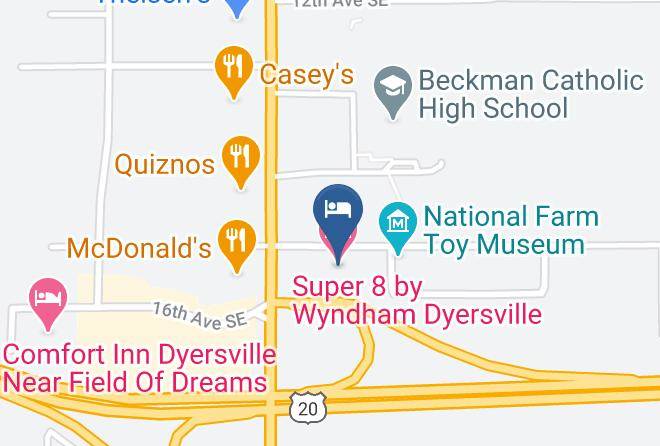 Dubuque - Super 8 By Wyndham Dyersville Maps
