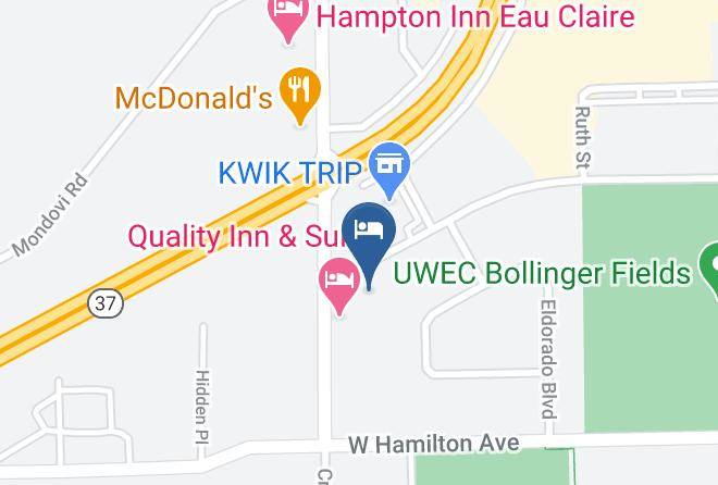Eau Claire - Super 8 By Wyndham Eau Claire Wi Maps